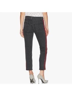 NWT Hudson Zoeey High Rise Ankle Straight Tuxedo Stripe Jean
